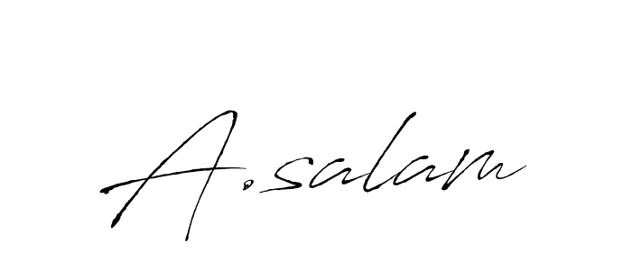 Once you've used our free online signature maker to create your best signature Antro_Vectra style, it's time to enjoy all of the benefits that A.salam name signing documents. A.salam signature style 6 images and pictures png