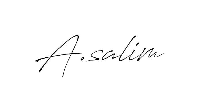 This is the best signature style for the A.salim name. Also you like these signature font (Antro_Vectra). Mix name signature. A.salim signature style 6 images and pictures png