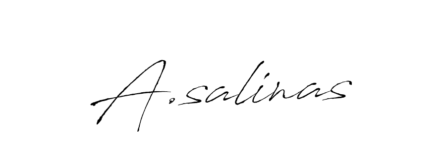 Also we have A.salinas name is the best signature style. Create professional handwritten signature collection using Antro_Vectra autograph style. A.salinas signature style 6 images and pictures png