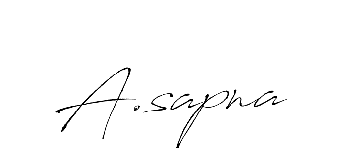 Best and Professional Signature Style for A.sapna. Antro_Vectra Best Signature Style Collection. A.sapna signature style 6 images and pictures png