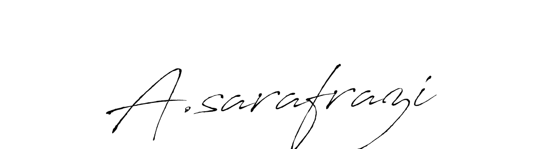 How to make A.sarafrazi signature? Antro_Vectra is a professional autograph style. Create handwritten signature for A.sarafrazi name. A.sarafrazi signature style 6 images and pictures png