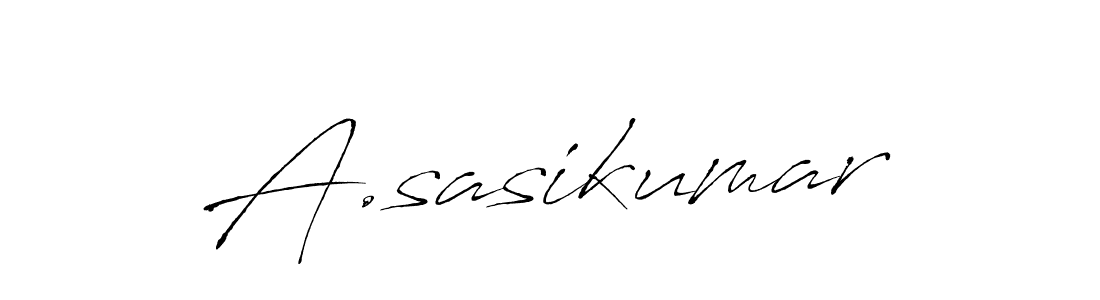 Use a signature maker to create a handwritten signature online. With this signature software, you can design (Antro_Vectra) your own signature for name A.sasikumar. A.sasikumar signature style 6 images and pictures png