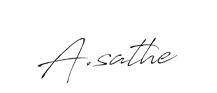 Antro_Vectra is a professional signature style that is perfect for those who want to add a touch of class to their signature. It is also a great choice for those who want to make their signature more unique. Get A.sathe name to fancy signature for free. A.sathe signature style 6 images and pictures png