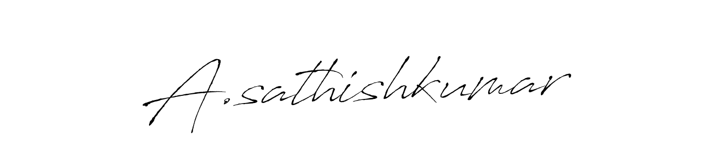 Use a signature maker to create a handwritten signature online. With this signature software, you can design (Antro_Vectra) your own signature for name A.sathishkumar. A.sathishkumar signature style 6 images and pictures png