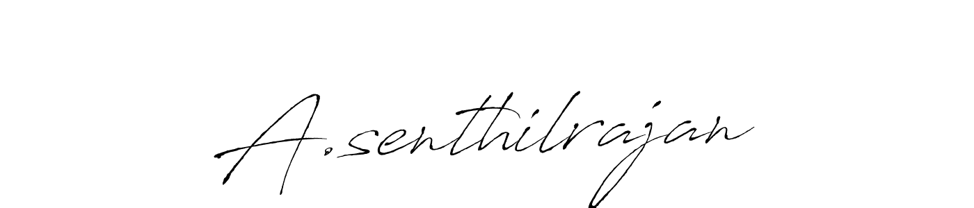 Antro_Vectra is a professional signature style that is perfect for those who want to add a touch of class to their signature. It is also a great choice for those who want to make their signature more unique. Get A.senthilrajan name to fancy signature for free. A.senthilrajan signature style 6 images and pictures png