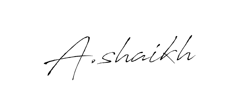 Design your own signature with our free online signature maker. With this signature software, you can create a handwritten (Antro_Vectra) signature for name A.shaikh. A.shaikh signature style 6 images and pictures png