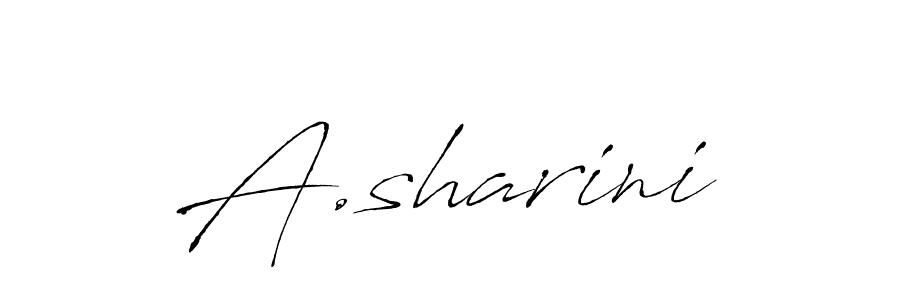 Make a beautiful signature design for name A.sharini. With this signature (Antro_Vectra) style, you can create a handwritten signature for free. A.sharini signature style 6 images and pictures png