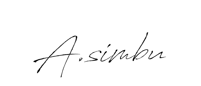 You can use this online signature creator to create a handwritten signature for the name A.simbu. This is the best online autograph maker. A.simbu signature style 6 images and pictures png