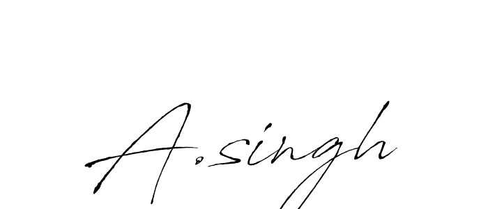 Also we have A.singh name is the best signature style. Create professional handwritten signature collection using Antro_Vectra autograph style. A.singh signature style 6 images and pictures png