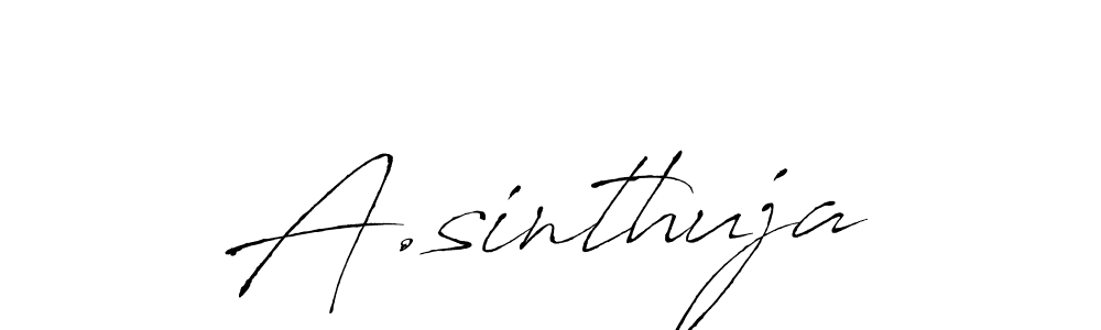 The best way (Antro_Vectra) to make a short signature is to pick only two or three words in your name. The name A.sinthuja include a total of six letters. For converting this name. A.sinthuja signature style 6 images and pictures png