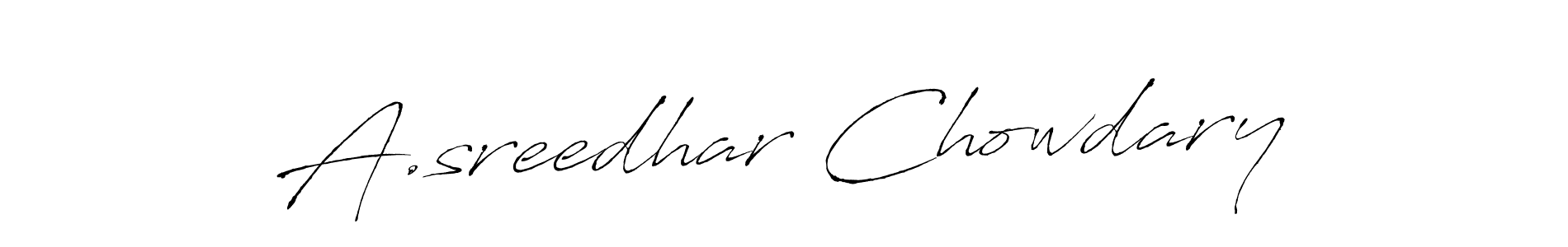 Make a beautiful signature design for name A.sreedhar Chowdary. Use this online signature maker to create a handwritten signature for free. A.sreedhar Chowdary signature style 6 images and pictures png