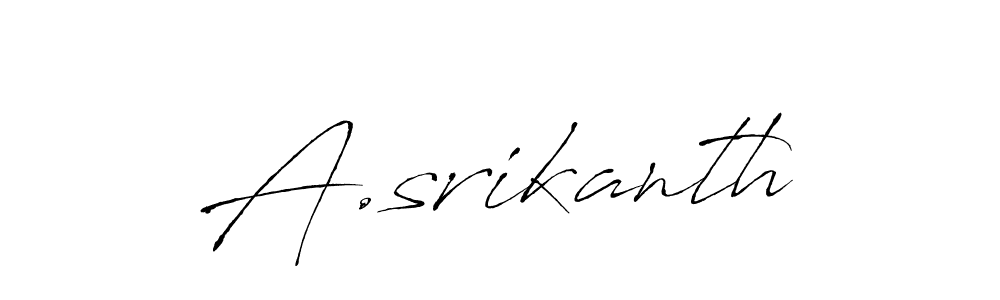 A.srikanth stylish signature style. Best Handwritten Sign (Antro_Vectra) for my name. Handwritten Signature Collection Ideas for my name A.srikanth. A.srikanth signature style 6 images and pictures png