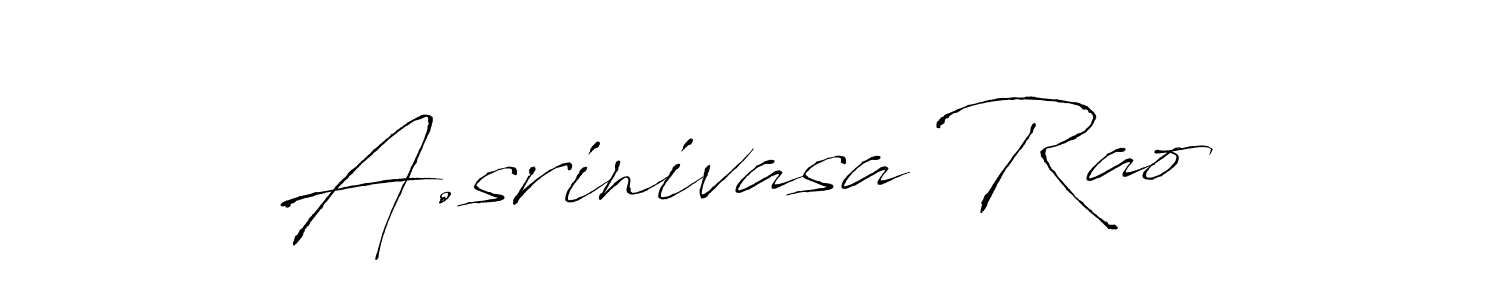 The best way (Antro_Vectra) to make a short signature is to pick only two or three words in your name. The name A.srinivasa Rao include a total of six letters. For converting this name. A.srinivasa Rao signature style 6 images and pictures png