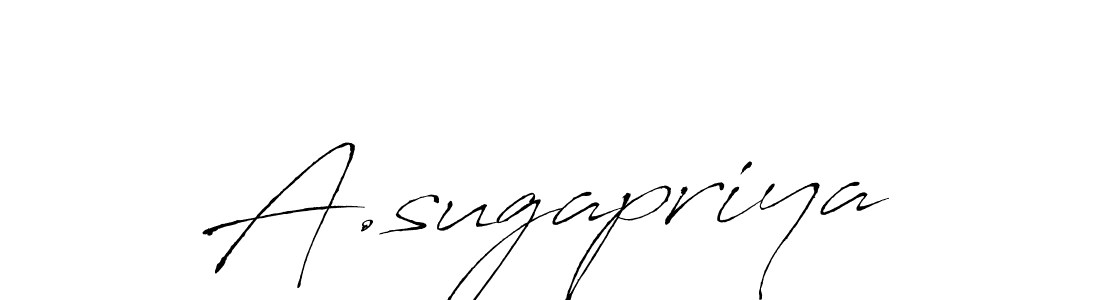 Make a beautiful signature design for name A.sugapriya. With this signature (Antro_Vectra) style, you can create a handwritten signature for free. A.sugapriya signature style 6 images and pictures png