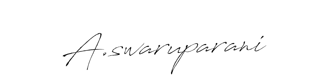 You should practise on your own different ways (Antro_Vectra) to write your name (A.swaruparani) in signature. don't let someone else do it for you. A.swaruparani signature style 6 images and pictures png