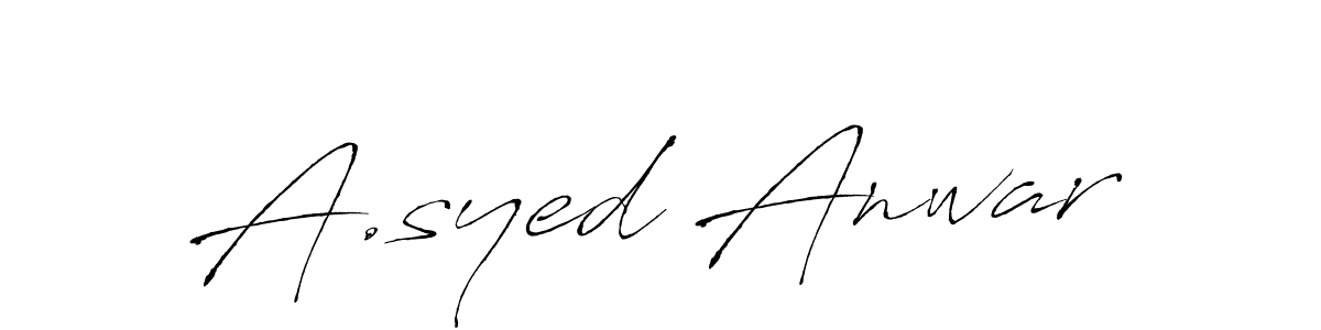 You can use this online signature creator to create a handwritten signature for the name A.syed Anwar. This is the best online autograph maker. A.syed Anwar signature style 6 images and pictures png