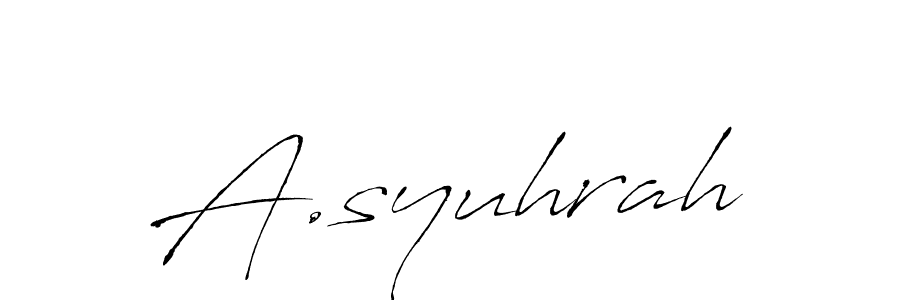 Once you've used our free online signature maker to create your best signature Antro_Vectra style, it's time to enjoy all of the benefits that A.syuhrah name signing documents. A.syuhrah signature style 6 images and pictures png