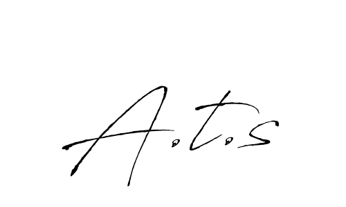 Antro_Vectra is a professional signature style that is perfect for those who want to add a touch of class to their signature. It is also a great choice for those who want to make their signature more unique. Get A.t.s name to fancy signature for free. A.t.s signature style 6 images and pictures png