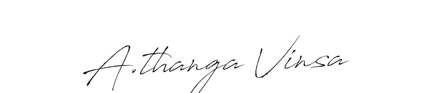 This is the best signature style for the A.thanga Vinsa name. Also you like these signature font (Antro_Vectra). Mix name signature. A.thanga Vinsa signature style 6 images and pictures png