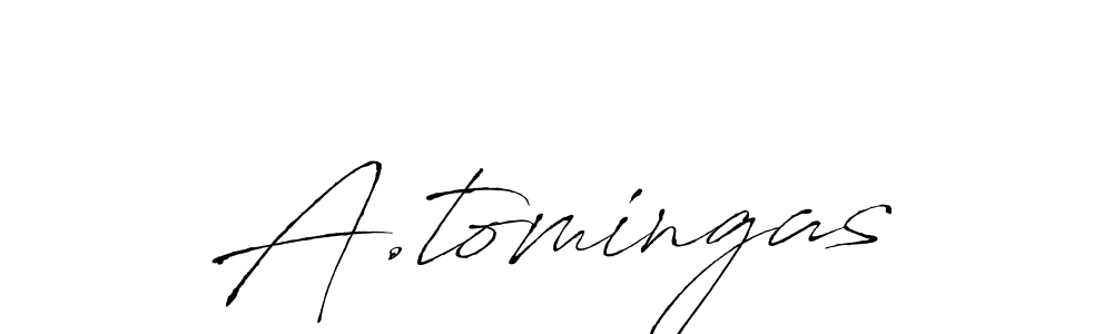 How to make A.tomingas name signature. Use Antro_Vectra style for creating short signs online. This is the latest handwritten sign. A.tomingas signature style 6 images and pictures png