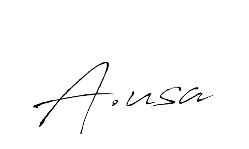 How to make A.usa signature? Antro_Vectra is a professional autograph style. Create handwritten signature for A.usa name. A.usa signature style 6 images and pictures png