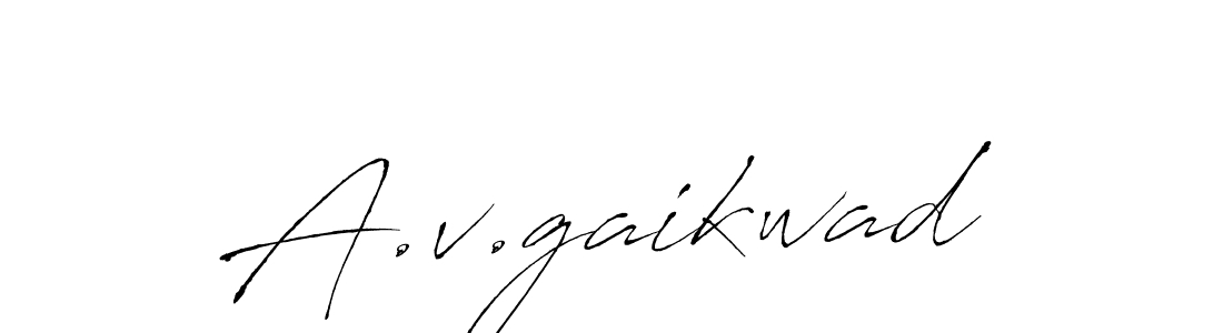 Also we have A.v.gaikwad name is the best signature style. Create professional handwritten signature collection using Antro_Vectra autograph style. A.v.gaikwad signature style 6 images and pictures png