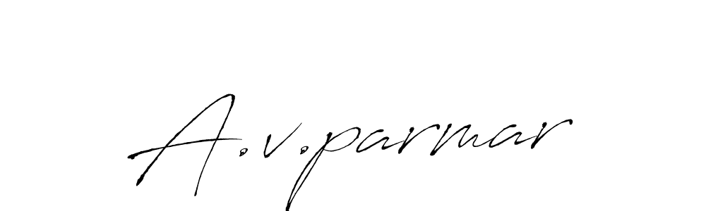 Make a beautiful signature design for name A.v.parmar. Use this online signature maker to create a handwritten signature for free. A.v.parmar signature style 6 images and pictures png