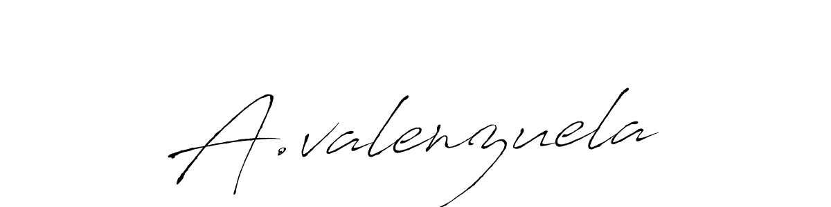 A.valenzuela stylish signature style. Best Handwritten Sign (Antro_Vectra) for my name. Handwritten Signature Collection Ideas for my name A.valenzuela. A.valenzuela signature style 6 images and pictures png