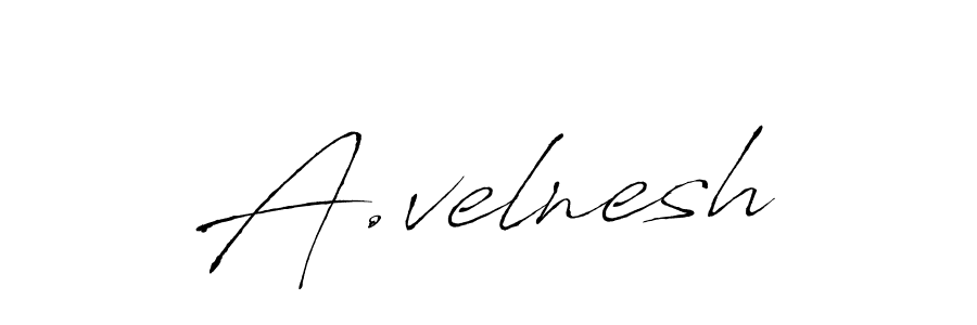 Antro_Vectra is a professional signature style that is perfect for those who want to add a touch of class to their signature. It is also a great choice for those who want to make their signature more unique. Get A.velnesh name to fancy signature for free. A.velnesh signature style 6 images and pictures png