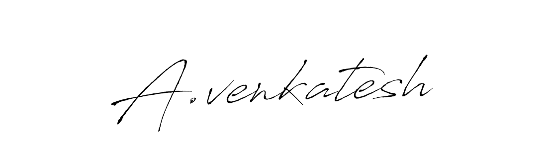 Antro_Vectra is a professional signature style that is perfect for those who want to add a touch of class to their signature. It is also a great choice for those who want to make their signature more unique. Get A.venkatesh name to fancy signature for free. A.venkatesh signature style 6 images and pictures png