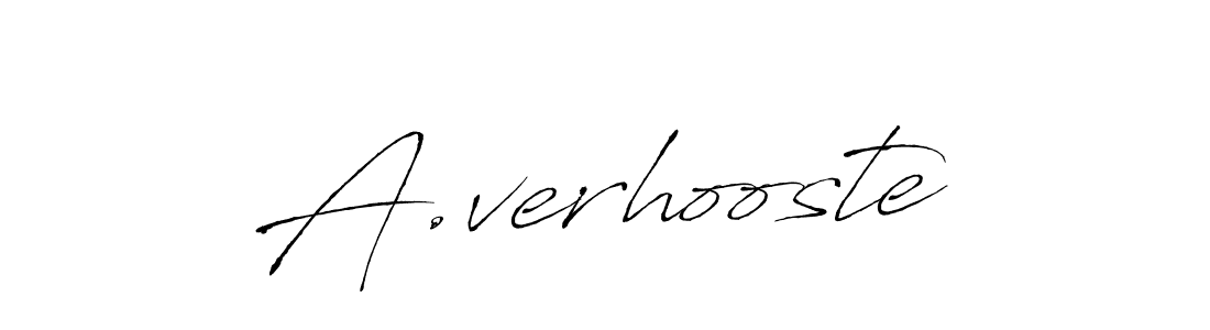 How to make A.verhooste name signature. Use Antro_Vectra style for creating short signs online. This is the latest handwritten sign. A.verhooste signature style 6 images and pictures png