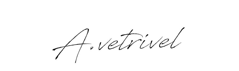 How to make A.vetrivel signature? Antro_Vectra is a professional autograph style. Create handwritten signature for A.vetrivel name. A.vetrivel signature style 6 images and pictures png