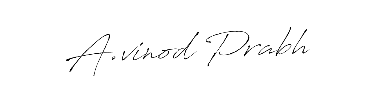 Use a signature maker to create a handwritten signature online. With this signature software, you can design (Antro_Vectra) your own signature for name A.vinod Prabh. A.vinod Prabh signature style 6 images and pictures png