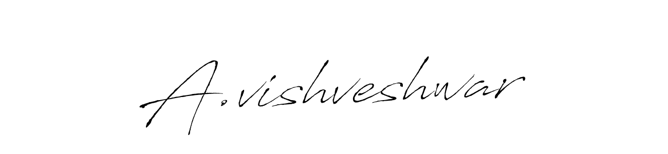 You should practise on your own different ways (Antro_Vectra) to write your name (A.vishveshwar) in signature. don't let someone else do it for you. A.vishveshwar signature style 6 images and pictures png