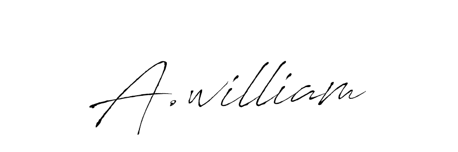 How to make A.william signature? Antro_Vectra is a professional autograph style. Create handwritten signature for A.william name. A.william signature style 6 images and pictures png