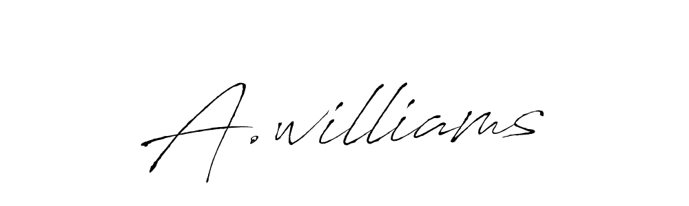 Make a beautiful signature design for name A.williams. Use this online signature maker to create a handwritten signature for free. A.williams signature style 6 images and pictures png