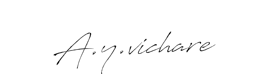 You can use this online signature creator to create a handwritten signature for the name A.y.vichare. This is the best online autograph maker. A.y.vichare signature style 6 images and pictures png