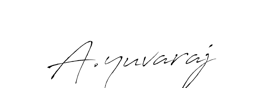 Design your own signature with our free online signature maker. With this signature software, you can create a handwritten (Antro_Vectra) signature for name A.yuvaraj. A.yuvaraj signature style 6 images and pictures png