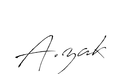 A.zak stylish signature style. Best Handwritten Sign (Antro_Vectra) for my name. Handwritten Signature Collection Ideas for my name A.zak. A.zak signature style 6 images and pictures png