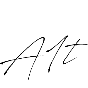 A1t stylish signature style. Best Handwritten Sign (Antro_Vectra) for my name. Handwritten Signature Collection Ideas for my name A1t. A1t signature style 6 images and pictures png