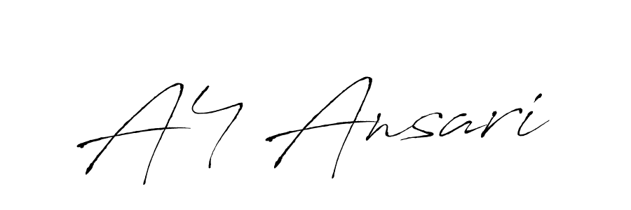 Antro_Vectra is a professional signature style that is perfect for those who want to add a touch of class to their signature. It is also a great choice for those who want to make their signature more unique. Get A4 Ansari name to fancy signature for free. A4 Ansari signature style 6 images and pictures png