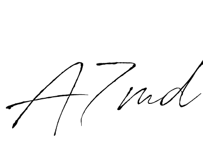 A7md stylish signature style. Best Handwritten Sign (Antro_Vectra) for my name. Handwritten Signature Collection Ideas for my name A7md. A7md signature style 6 images and pictures png
