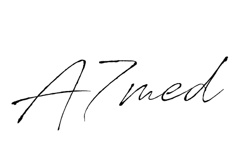 Make a beautiful signature design for name A7med. Use this online signature maker to create a handwritten signature for free. A7med signature style 6 images and pictures png