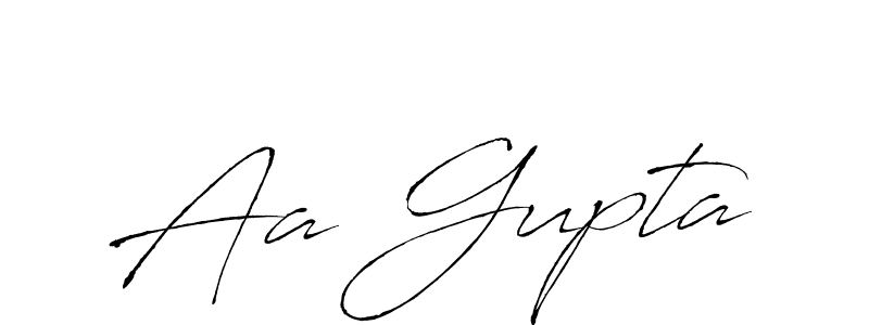 How to make Aa Gupta signature? Antro_Vectra is a professional autograph style. Create handwritten signature for Aa Gupta name. Aa Gupta signature style 6 images and pictures png