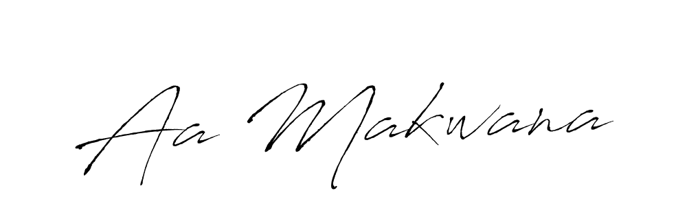 Create a beautiful signature design for name Aa Makwana. With this signature (Antro_Vectra) fonts, you can make a handwritten signature for free. Aa Makwana signature style 6 images and pictures png