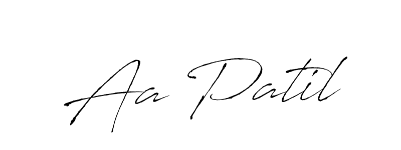 Make a beautiful signature design for name Aa Patil. With this signature (Antro_Vectra) style, you can create a handwritten signature for free. Aa Patil signature style 6 images and pictures png
