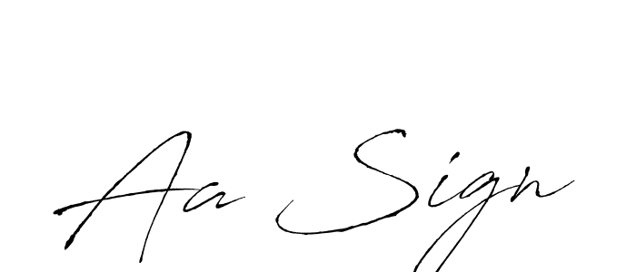 Design your own signature with our free online signature maker. With this signature software, you can create a handwritten (Antro_Vectra) signature for name Aa Sign. Aa Sign signature style 6 images and pictures png