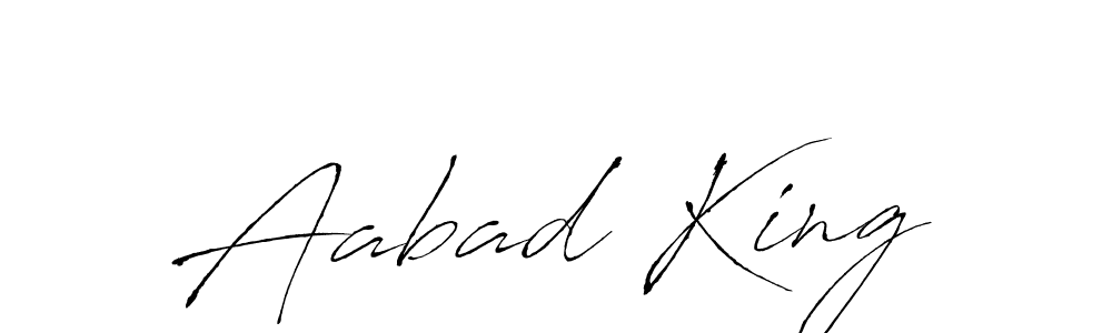 Also we have Aabad King name is the best signature style. Create professional handwritten signature collection using Antro_Vectra autograph style. Aabad King signature style 6 images and pictures png