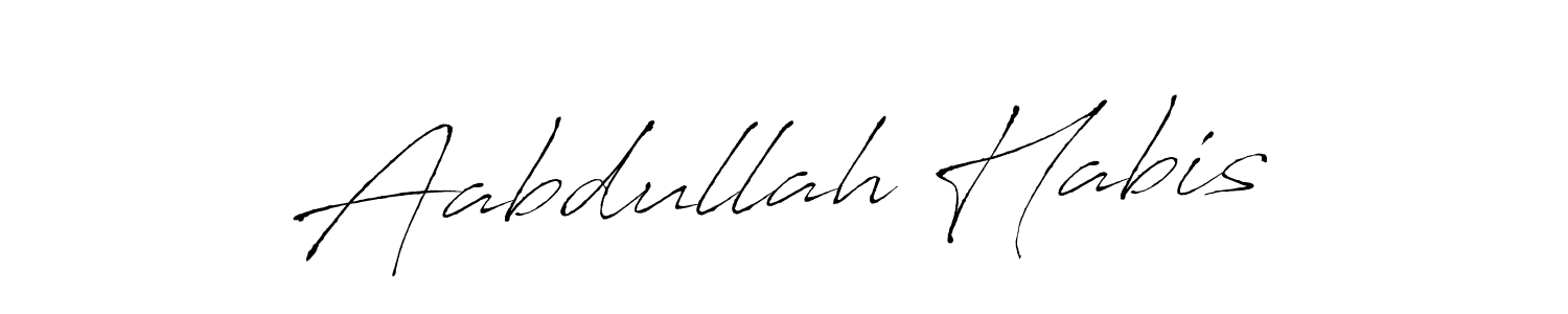 Create a beautiful signature design for name Aabdullah Habis. With this signature (Antro_Vectra) fonts, you can make a handwritten signature for free. Aabdullah Habis signature style 6 images and pictures png