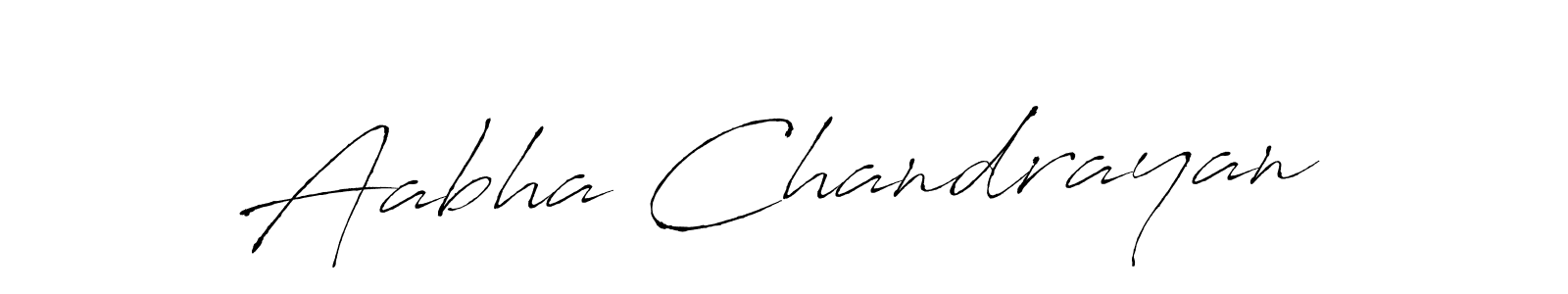 How to make Aabha Chandrayan signature? Antro_Vectra is a professional autograph style. Create handwritten signature for Aabha Chandrayan name. Aabha Chandrayan signature style 6 images and pictures png